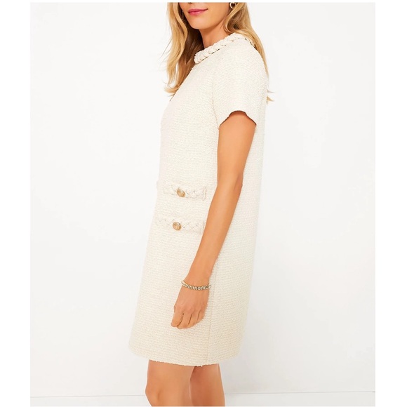 TUCKERNUCK Pearl White Tweed Jackie Dress - Picture 4 of 12